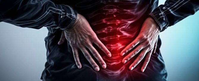 holding pain in lower back to show sciatica